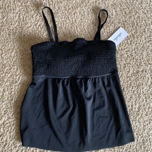 Smocked Bandeau Tankini Top 14